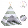 Tienda tipi niños y bolsa piel de melocotón rayas 120x120x150cm 2