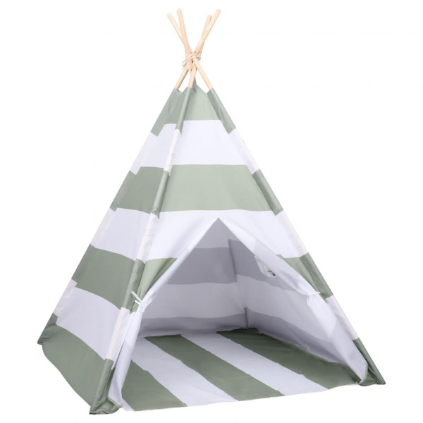 Tienda tipi niños y bolsa piel de melocotón rayas 120x120x150cm M 4
