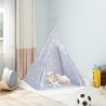 Tienda tipi para niños con bolsa poliéster gris 115x115x160 cm 1