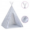 Tienda tipi para niños con bolsa poliéster gris 115x115x160 cm 2