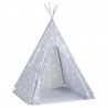 Tienda tipi para niños con bolsa poliéster gris 115x115x160 cm 3