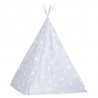 Tienda tipi para niños con bolsa poliéster gris 115x115x160 cm 4