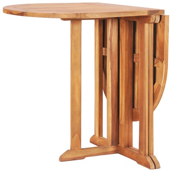 Set de comedor de jardín plegable 5 pzas madera maciza de teca M 5