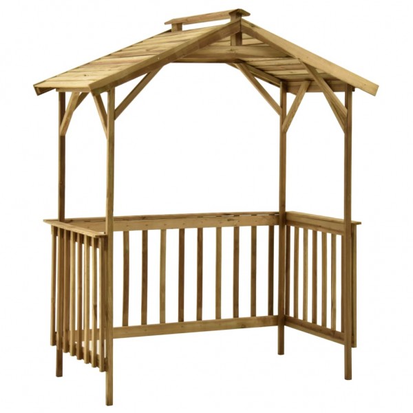 Cobertizo de barbacoa madera pino impregnada 163.5x93x210 cm D