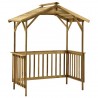 Cobertizo de barbacoa madera pino impregnada 163.5x93x210 cm 1