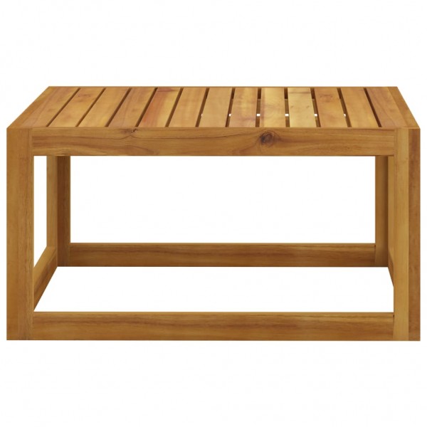 Mesa de centro de madera maciza de acacia 68x68x29 cm M 3