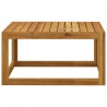 Mesa de centro de madera maciza de acacia 68x68x29 cm 3