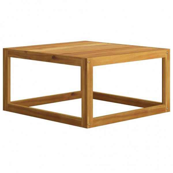 Mesa de centro de madera maciza de acacia 68x68x29 cm M 4