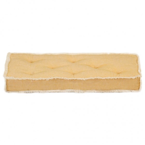 Sofá de pallets amarelo 73x40x7 cm M 3