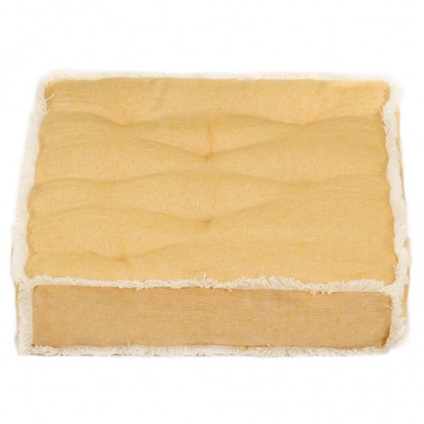 Sofá de pallets amarelo 73x40x7 cm M 5