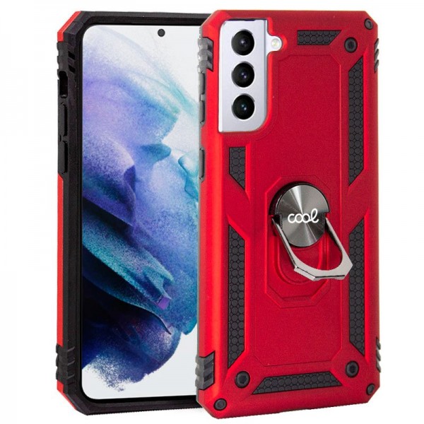 Carcasa COOL para Samsung G996 Galaxy S21 Plus Hard Anilla Rojo D