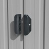 Cobertizo de jardín acero galvanizado gris 257x990x181 cm 4