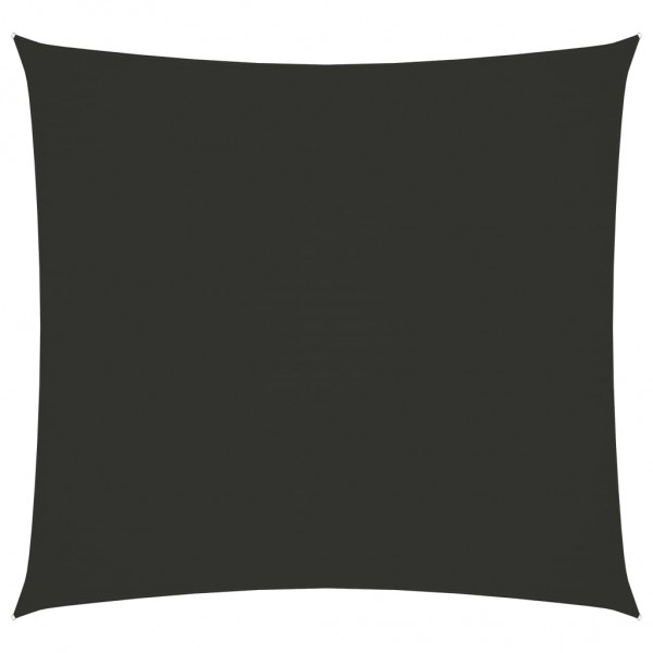 Toldo de vela cuadrado de tela oxford gris antracita 3x3 m D