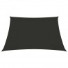 Toldo de vela cuadrado de tela oxford gris antracita 3x3 m 3