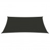 Toldo de vela rectangular tela oxford gris antracita 2.5x4.5 m 3