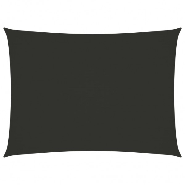 Toldo de vela rectangular tela oxford gris antracita 3x4.5 m D