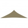 Para-sol estilo vela tecido oxford triangular 3x3x4.24 m bege 3