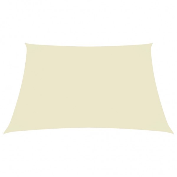 Para-sol estilo vela tecido oxford retangular 3x4 m creme M 3