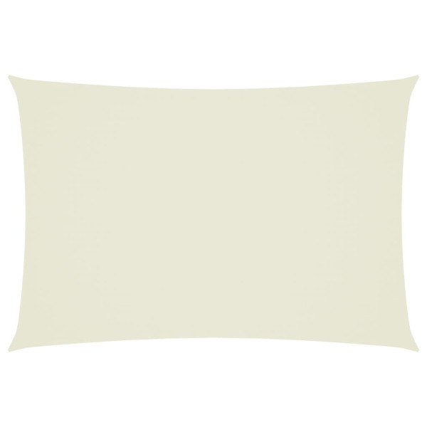 Toldo de vela rectangular tela oxford crema 3x5 m D