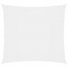 Toldo de vela cuadrado de tela oxford blanco 5x5 m 1