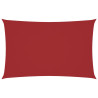 Para-sol estilo vela tecido oxford retangular 2x4.5 m vermelho 1