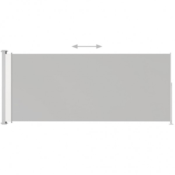 Toldo lateral retráctil para patio crema 200x500 cm M 3