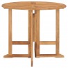Set de comedor de jardín plegable 5 pzas madera maciza de teca 4