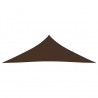 Toldo de vela triangular de tela oxford marrón 4x4x5.8 m 3