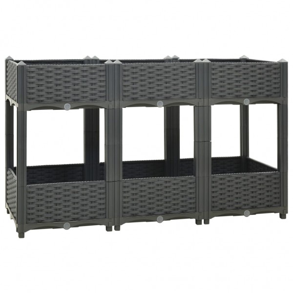 Canteiro elevado 120x40x71 cm polipropileno M 3