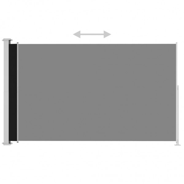 Toldo lateral retráctil de jardín negro 180x300 cm M 4