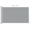 Toldo lateral retráctil de jardín gris 180x300 cm 3