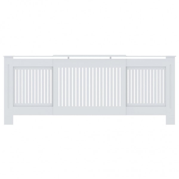 Cubierta para radiador MDF blanco 205 cm M 3