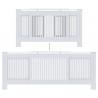 Cobertura de radiador MDF 205 cm branco 5