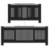 Cobertura de radiador MDF 205 cm preto 5