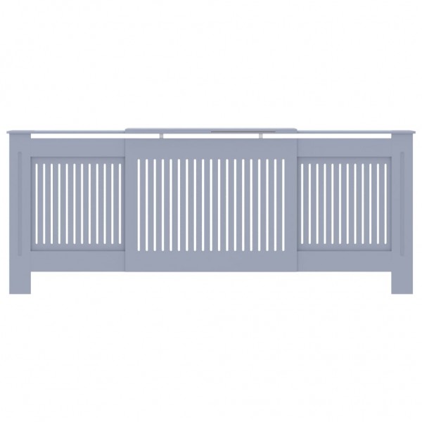 Cubierta para radiador MDF gris 205 cm M 3