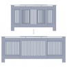 Cubierta para radiador MDF gris 205 cm 5