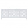 Cobertura de radiador MDF 205 cm branco 3