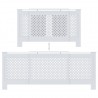 Cobertura de radiador MDF 205 cm branco 5