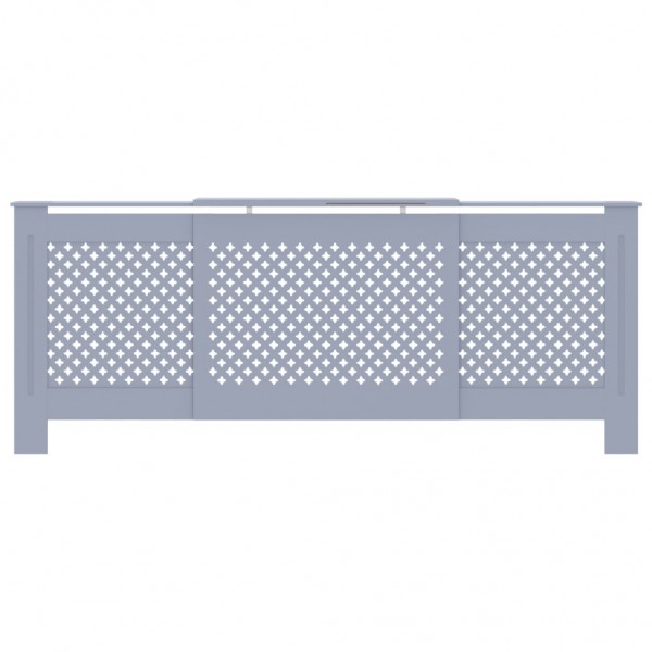 Cubierta para radiador MDF gris 205 cm M 3