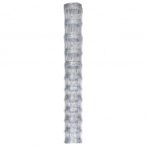 Valla de jardín de acero galvanizado plateado 50 m 150 cm H