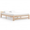 Estructura de cama de madera maciza de pino 140x200 cm 1