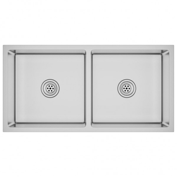 Lava-louça de cozinha artesanal aço inoxidável M 2