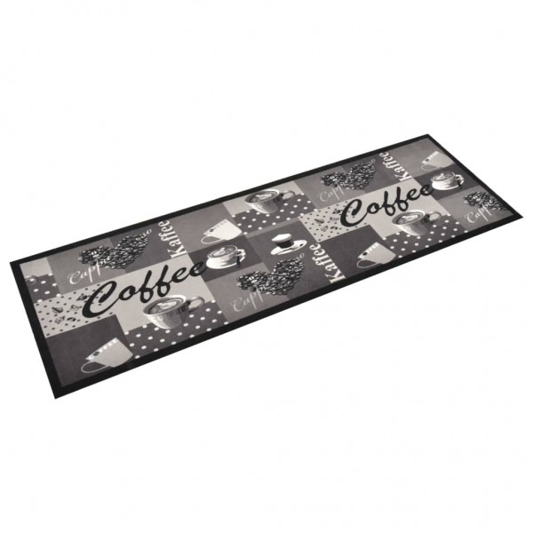 Alfombra de cocina lavable Coffee azul 60x180 cm M 2