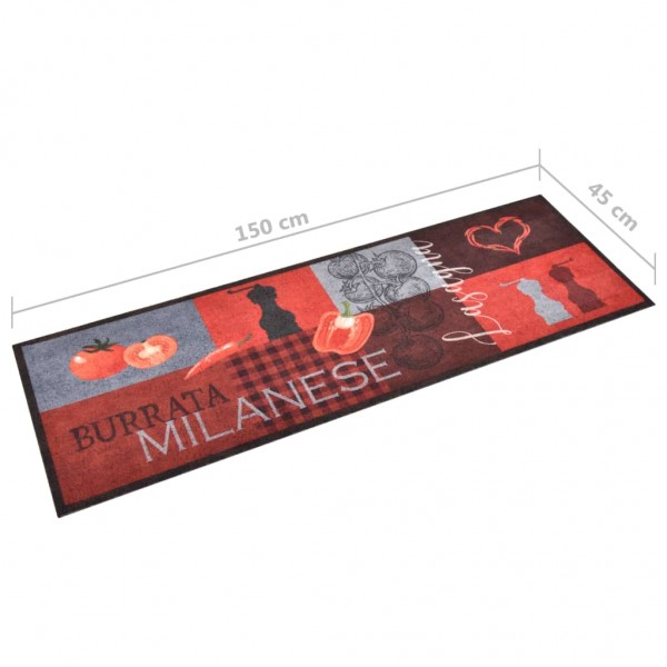 Alfombra de cocina lavable Tomatoes 45x150 cm M 4