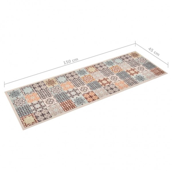 Alfombra de cocina lavable mosaico de colores 45x150 cm M 5