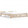 Estructura de cama madera maciza de pino 200x200 cm 1