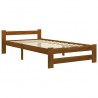 Estructura de cama madera maciza pino marrón miel 100x200 cm 2