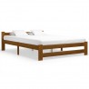 Estructura de cama madera maciza pino marrón miel 140x200 cm 1