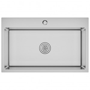 Lava-louça de cozinha artesanal aço inoxidável H