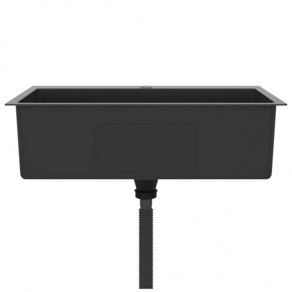 Lava-louça de cozinha artesanal aço inoxidável preto M 5